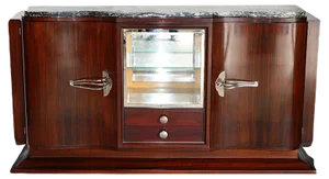 Art Deco Sideboard with Glass Cabinet
