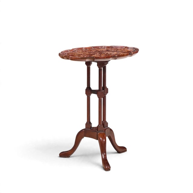 Wood Baker Furniture Historic Charleston Queen Anne Mahogany Side End Table For Sale - Image 7 of 10