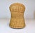 Coastal Braided Wicker Rattan Chairs After Michael Taylor Blue & White Stripes Upholstery For Sale - Image 12 of 13