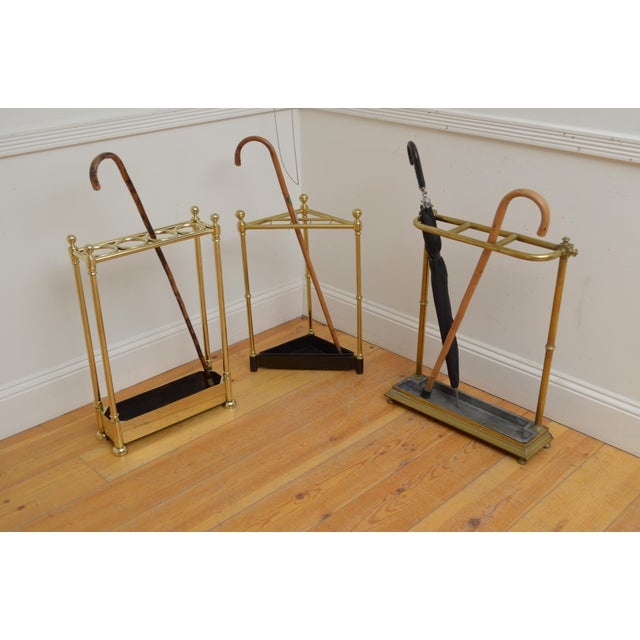 Victorian Brass Umbrella Stand, 1880s For Sale - Image 6 of 7