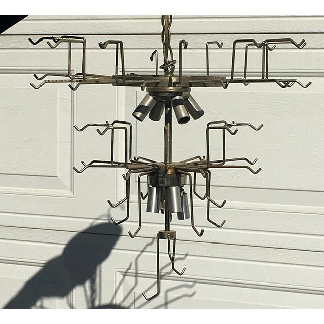 Mid-Century Modern 1950s Venini Tronchi Design Murano Chandelier For Sale - Image 3 of 11