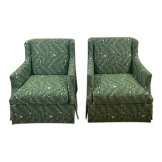 Bernhardt Clayton Swivel Chairs - a Pair For Sale