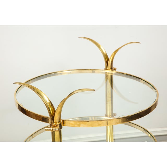 Contemporary Bespoke Three-Tiered Brass Tulip Table by Amir Khamneipur For Sale - Image 3 of 8