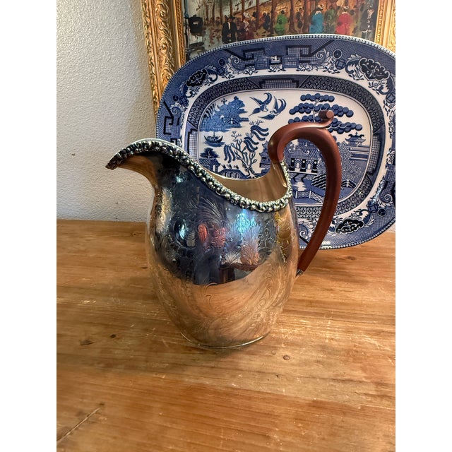 Metal Antique Ellis Barker Silverware Water Pitcher Sheffield England For Sale - Image 7 of 7