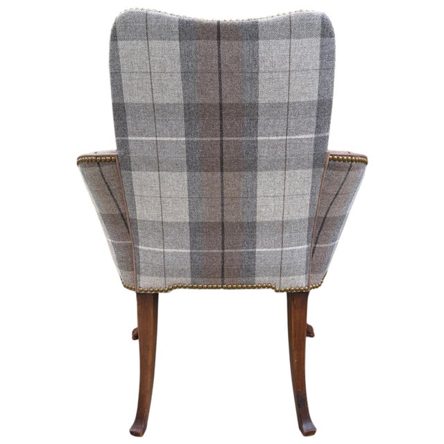 Wood Pair of Early 20th Century Queen Anne Revival Armchairs For Sale - Image 7 of 14