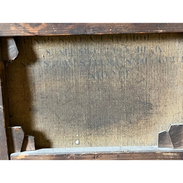 Gray 1930s Oil on canvas depicting a view of Paris in the Montparnasse setting by Audry For Sale - Image 8 of 11