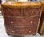 Late 20th Century Pair of Lineage Home Woven Rattan Front and Leather-Clad Bow Front Chest of Drawers For Sale - Image 4 of 18