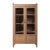 Bleached Wood Glass-Front Display Cabinet For Sale
