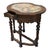 Wood English Jacobean Walnut & Burl Petit Point Top Game Table With Tapestry C1810 For Sale - Image 7 of 16