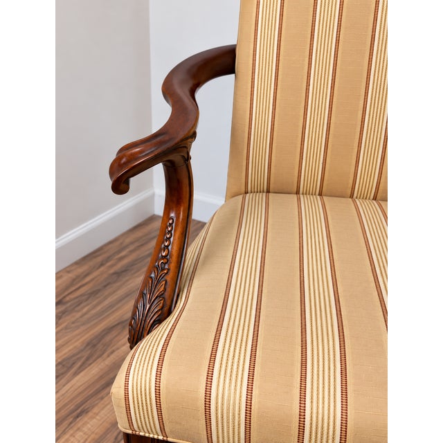Set of 8 Henkel Harris Mahogany Chippendale Dining Chairs For Sale - Image 10 of 15