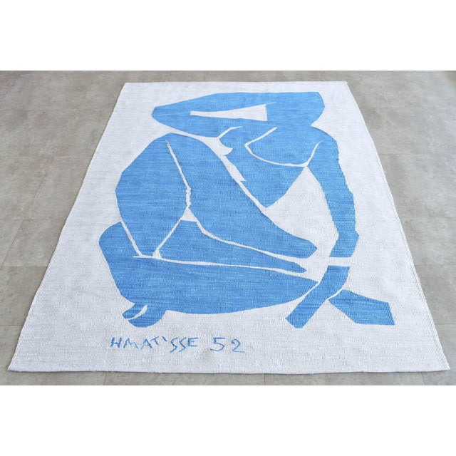 An unique handmade Kilim rug. This one of a kind rug produced only one piece in about 45 days by the our weavers. We used...