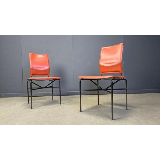 Matteo Grassi Dining Chairs by Ross Littel for Matteo Grassi, 1970s, Set of 6 For Sale - Image 4 of 17