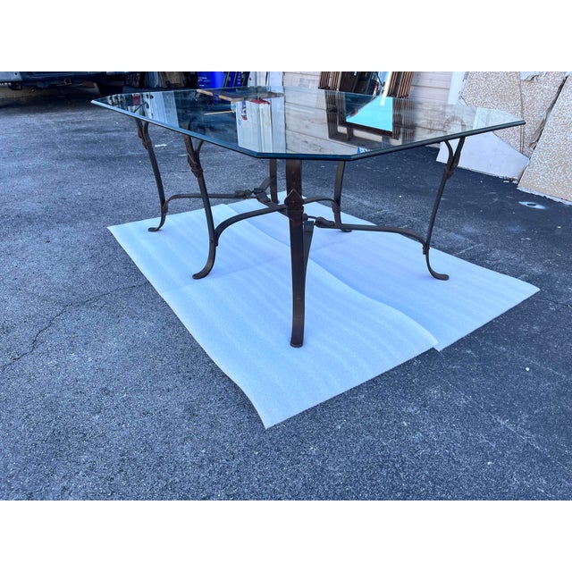 Hermes Style Equestrian Sculptural Forged Iron Side Table 1980’s For Sale - Image 9 of 12
