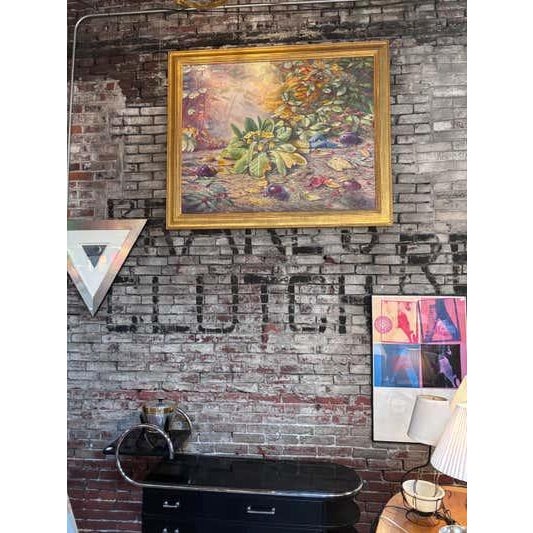 Late 20th Century Ronald Bateman Surreal/ Fantasy Large Oil on Canvas For Sale - Image 10 of 10