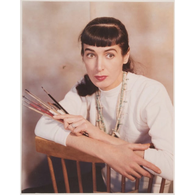 "Roses in Cobalt Vase" by Bernique Longley For Sale - Image 9 of 9