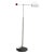 Tomo Floor Lamp Black, Silver & Red by Toshiyuki Kita for Bilumen, 1980s For Sale