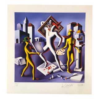 Mark Kostabi, Production Squeeze, 2014, Print For Sale