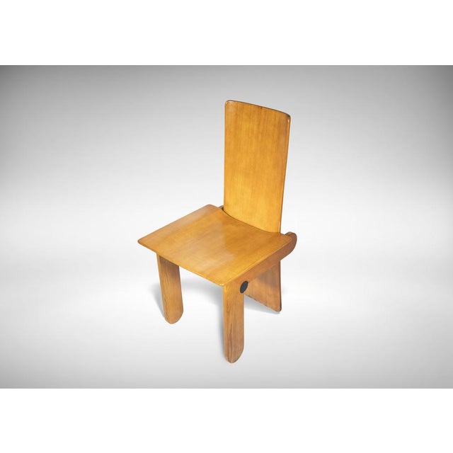 Set of Modernist Chairs by Carlo Scarpa for Gavina, Italy, 1974 For Sale - Image 6 of 7