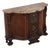 Vintage Louis XV Style Carved Inlaid Commode Server W. Marble Top For Sale