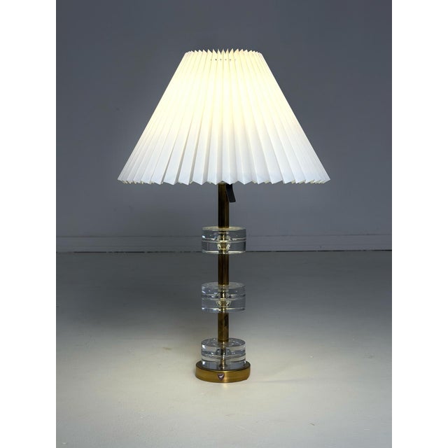 Carl Fagerlund Table Lamp – Orrefors, 1970s An elegant and timeless table lamp designed by Carl Fagerlund for the Swedish...