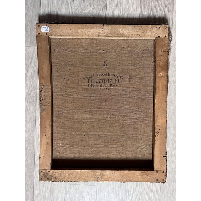 Pierre Jean Edmond Castan, Portrait of Woman & Farmer, 19th Century, Oil on Canvas, in Good conditions. Designed before...