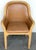Mid-Century Modern Pair of Karl Rausch for Baker "Linea Cara" Split-Reed Rattan & Leather Armchairs For Sale - Image 3 of 17