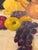 1980s Original Vintage Kitchen Fruit and Wine With Copper Kettle Still Life Painting – 14" X 18" Signed For Sale - Image 5 of 9