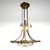 Art Nouveau Ceiling Lamp in Gilt Bronze and Frosted Crystal, France, 1930s For Sale - Image 3 of 18