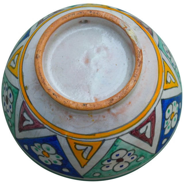 Ceramic Mid 20th Century Moorish-Patterned Ceramic Bowl For Sale - Image 7 of 11