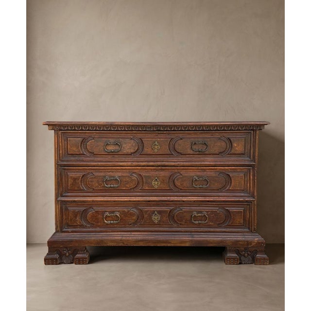 Antique Canterano Commode in Walnut, 1600s For Sale - Image 11 of 12
