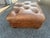 English Vintage Chesterfield Leather Tufted Ottoman by Ralph Lauren For Sale - Image 3 of 3