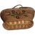 Chinese Antique Chinese Rice Straw Basket With Hand-Painted Flowers For Sale - Image 3 of 4