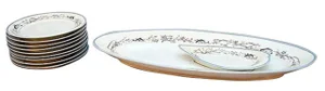Limoges Fish Design Dining Pieces - Set of 10