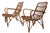 Pr. Coastal Style Mid 20th Century Bamboo Rattan Lounge Chairs For Sale - Image 10 of 12