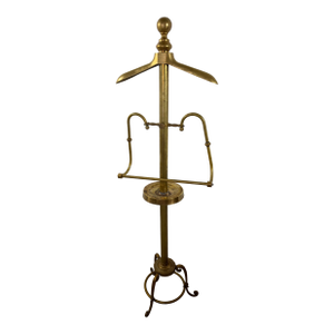 Vintage Store Display Brass Valet