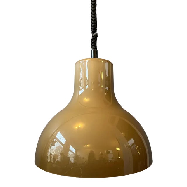 Large Space Age Pendant Light in Acrylic Glass, 1970s For Sale