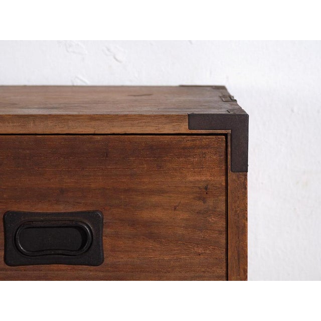 Antique Japanese Chest of Drawers in Wood For Sale - Image 3 of 11