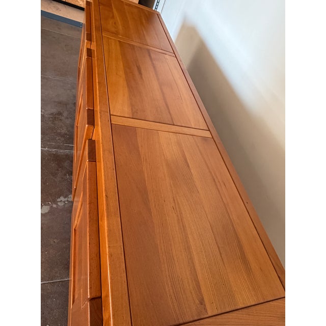 Vintage 1970s French Maison Regain Elm Cabinet, Attributed For Sale - Image 10 of 15