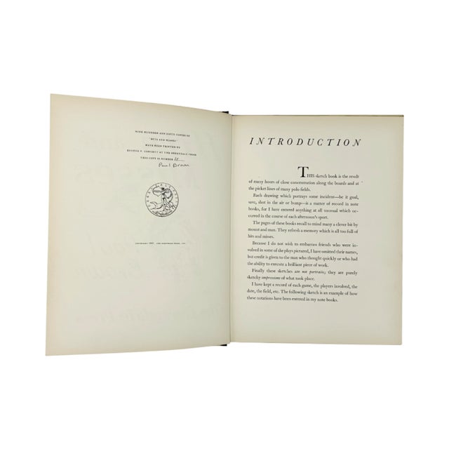 Signed Hits & Misses Paul Brown 1935 Equestrian Polo Book For Sale - Image 4 of 13