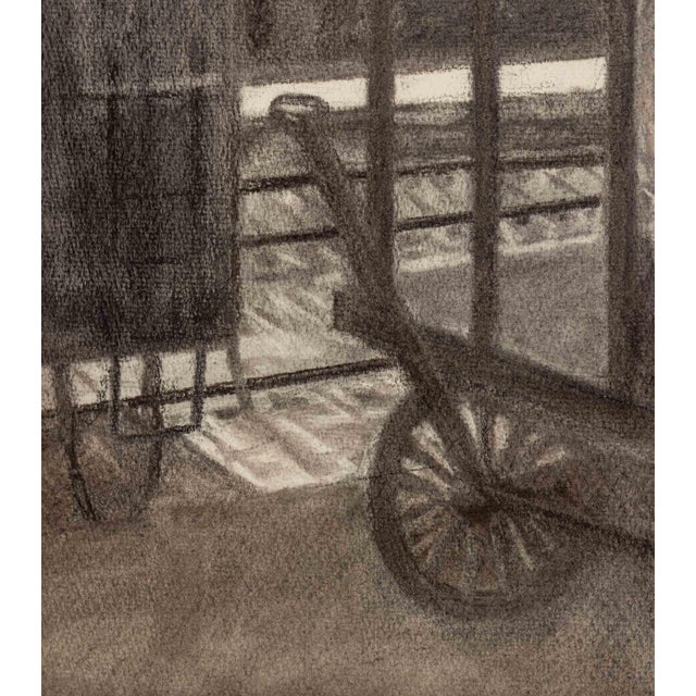 Mid 20th Century Ben Lassen Railroad Workers Charcoal on Paper For Sale - Image 5 of 7