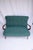 Italian Mid-Century Settee - Sofà Carlo Mollino Style in Teal Green For Sale In Houston - Image 6 of 12