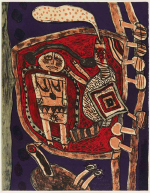 Guillaume Corneille, Piège, Edition 108/200, 1975, Lithograph