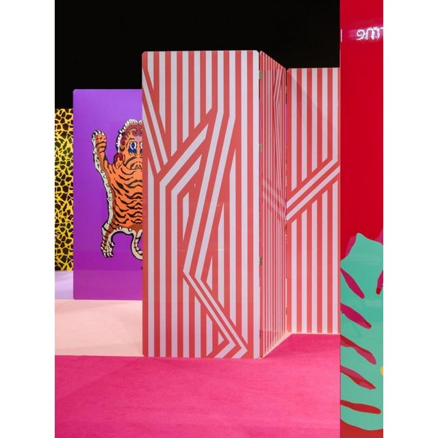 Simbolo Room Divider in Powder-Coated Aluminum by Altreforme For Sale - Image 6 of 12