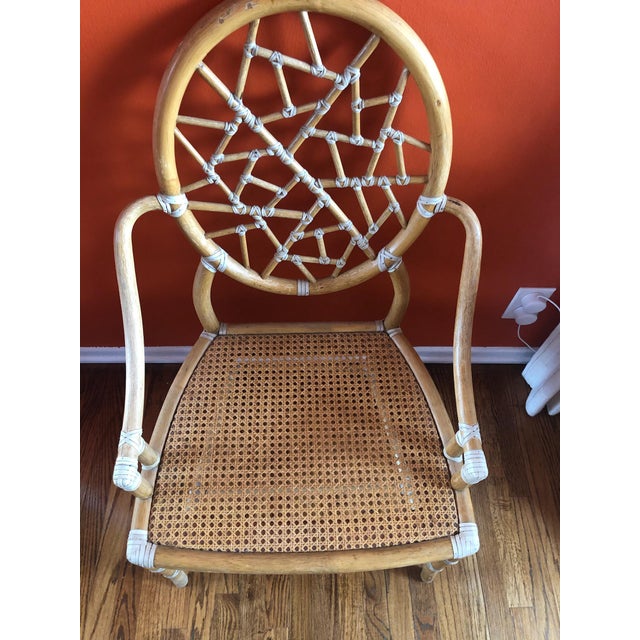 Late 20th Century Cracked Ice McGuire Chair For Sale In Los Angeles - Image 6 of 8