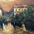 Vintage Impressionistic Painting on Canvas “Evening Paris“ Signed Framed For Sale In Chicago - Image 6 of 12