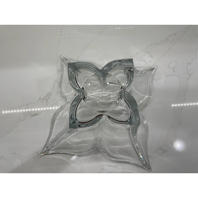 Mid-Century Modern Mikasa Crystal Bowl - Florale Centerpiece For Sale - Image 3 of 6