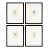 Set of Four Roman Intaglio Engravings by Leonardo Agostini, 1685-1793 For Sale