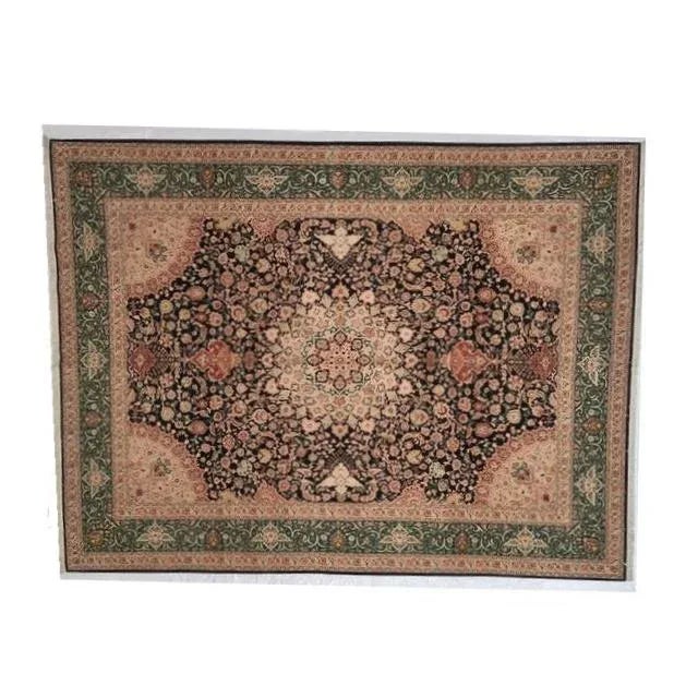 Textile 1980s Persian Tabriz , 9'9" X 12'9" For Sale - Image 7 of 7