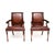 A smart and extremely well made pair of antique Georgian style leather armchairs. They were made in England, they date...