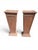 Elegant pair of terracotta pedestals dating from the 1950s, distinguished by their balanced proportions and timeless...